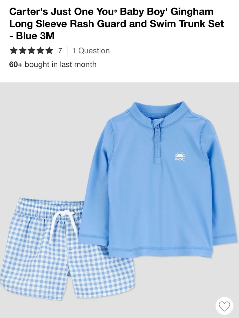 Carter's - Boys 3 Month Swim Set